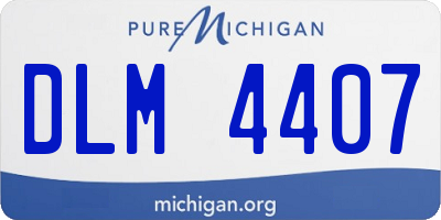 MI license plate DLM4407