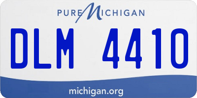 MI license plate DLM4410