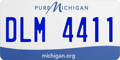 MI license plate DLM4411