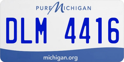 MI license plate DLM4416