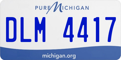 MI license plate DLM4417