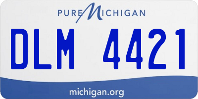 MI license plate DLM4421