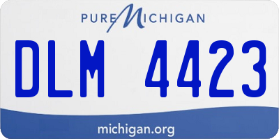 MI license plate DLM4423