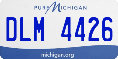 MI license plate DLM4426