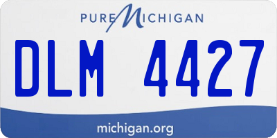 MI license plate DLM4427