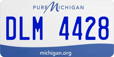 MI license plate DLM4428