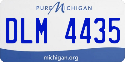 MI license plate DLM4435