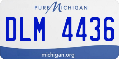 MI license plate DLM4436