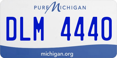 MI license plate DLM4440