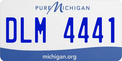 MI license plate DLM4441