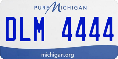 MI license plate DLM4444