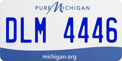 MI license plate DLM4446