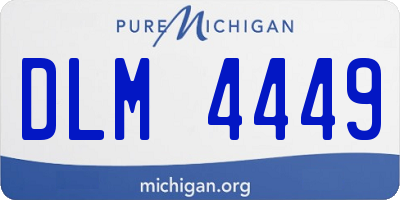 MI license plate DLM4449