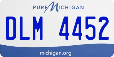 MI license plate DLM4452
