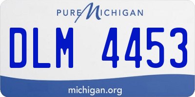 MI license plate DLM4453