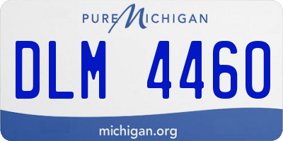 MI license plate DLM4460