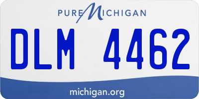 MI license plate DLM4462
