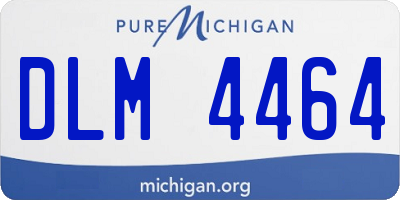 MI license plate DLM4464