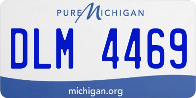 MI license plate DLM4469