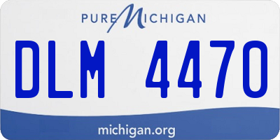 MI license plate DLM4470