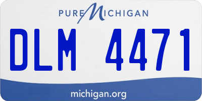 MI license plate DLM4471