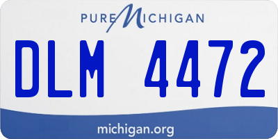 MI license plate DLM4472