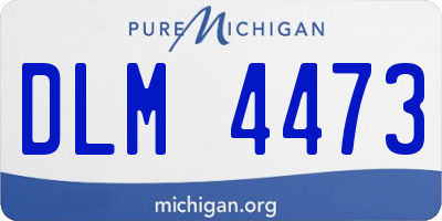 MI license plate DLM4473