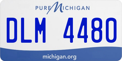 MI license plate DLM4480