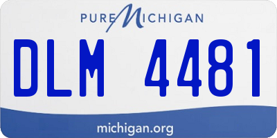 MI license plate DLM4481