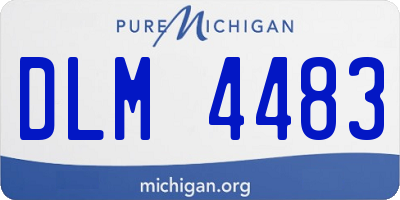 MI license plate DLM4483