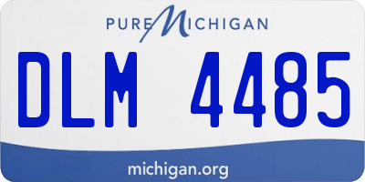 MI license plate DLM4485