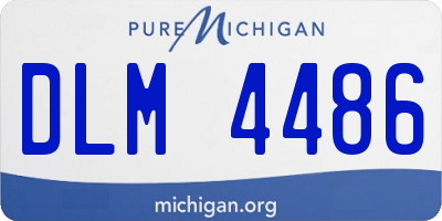 MI license plate DLM4486