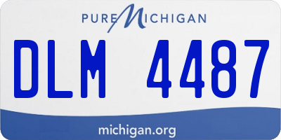 MI license plate DLM4487