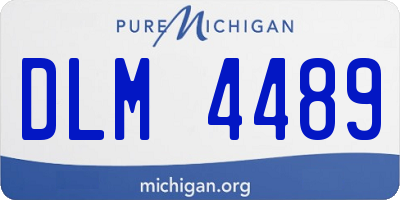 MI license plate DLM4489