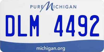 MI license plate DLM4492