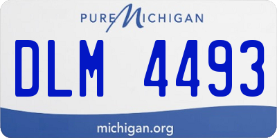 MI license plate DLM4493