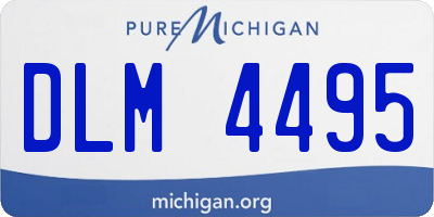 MI license plate DLM4495