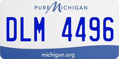 MI license plate DLM4496