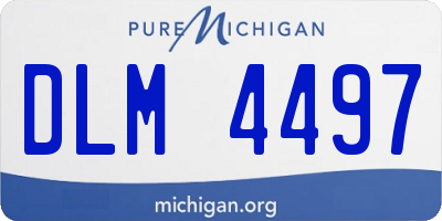 MI license plate DLM4497