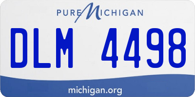 MI license plate DLM4498
