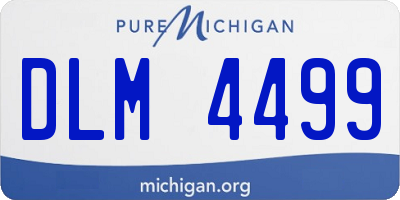 MI license plate DLM4499