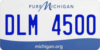 MI license plate DLM4500