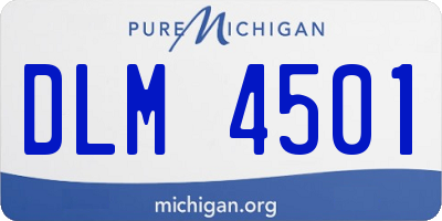 MI license plate DLM4501
