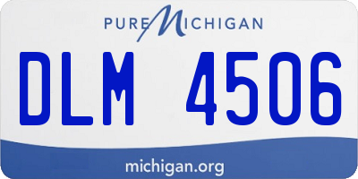 MI license plate DLM4506