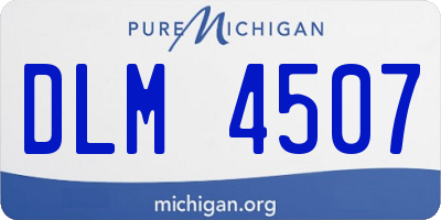 MI license plate DLM4507