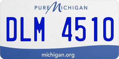 MI license plate DLM4510