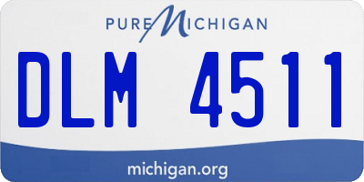 MI license plate DLM4511