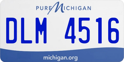 MI license plate DLM4516