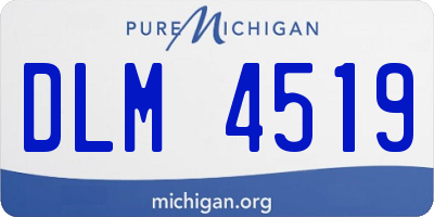 MI license plate DLM4519