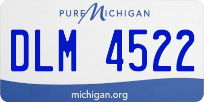 MI license plate DLM4522